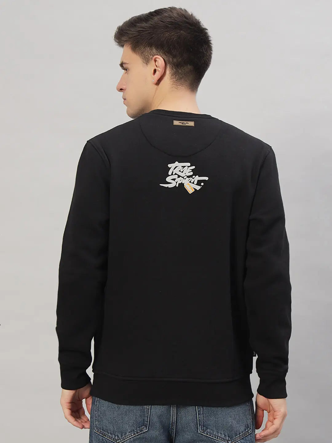 Printed Round Neck Sweatshirt [T-3843]