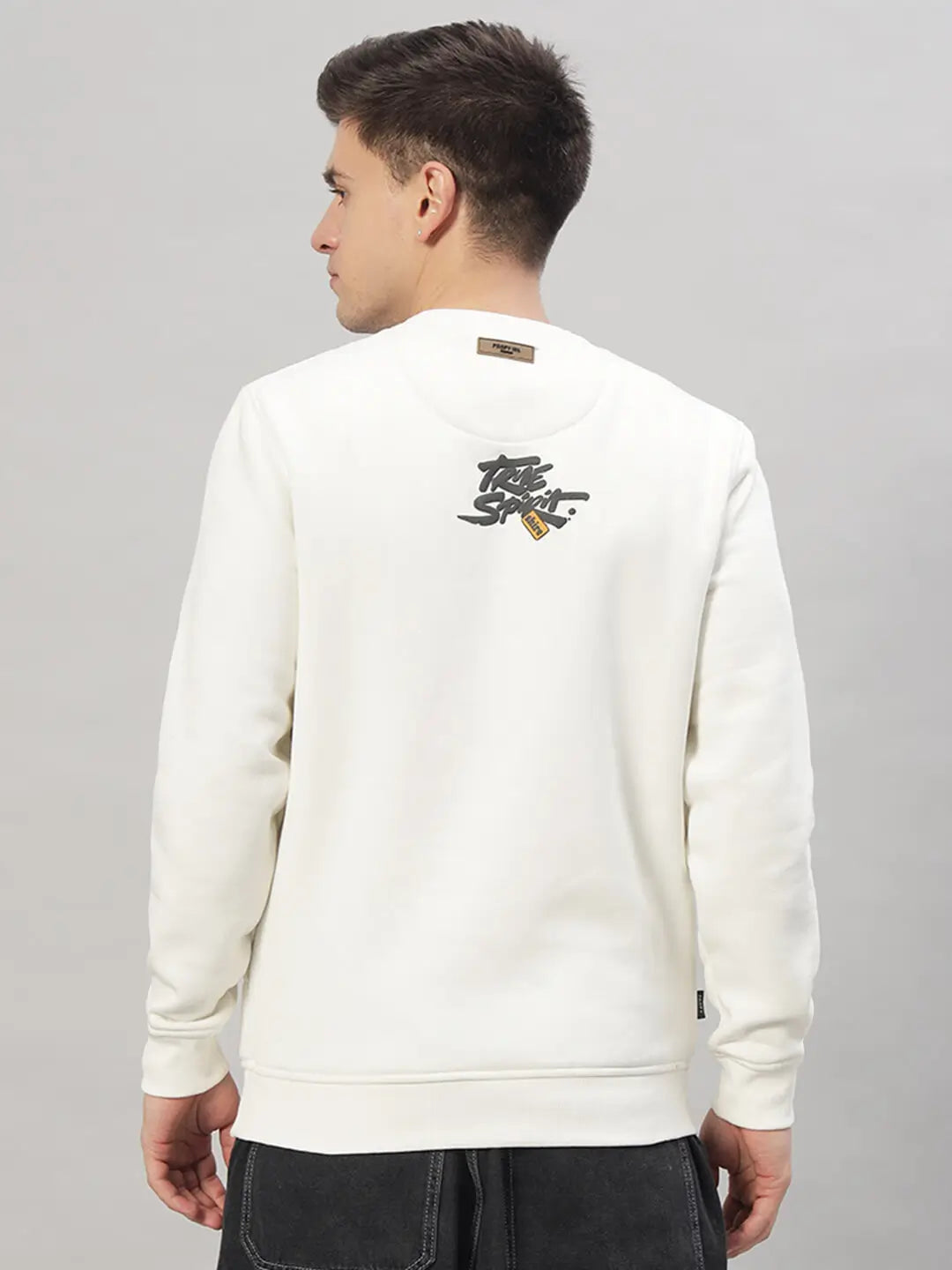 Printed Round Neck Sweatshirt [T-3843]
