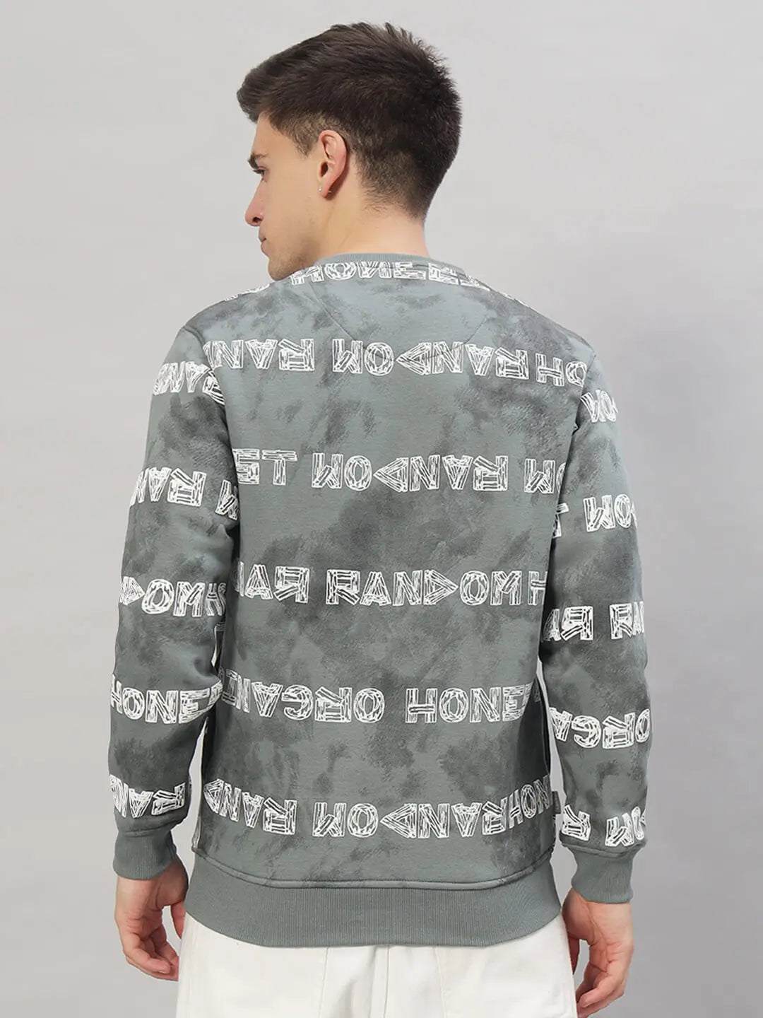 Printed Round Neck Sweatshirt [U-4220]
