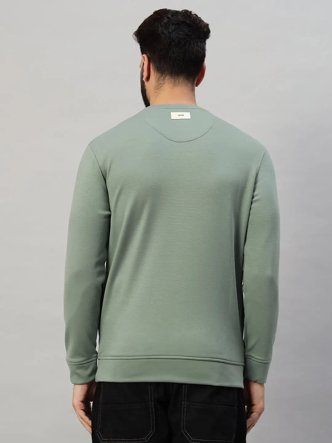 Printed Round Neck Sweatshirt [W-4048]
