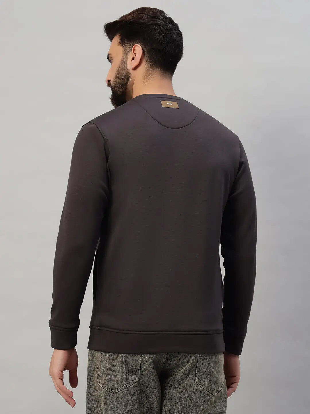 Printed Round Neck Sweatshirt [W-4048]